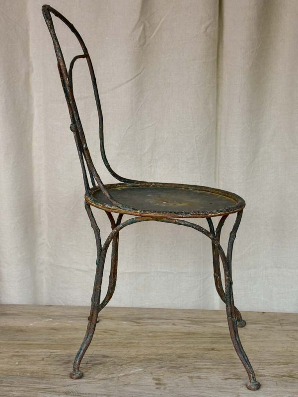 Antique French garden chair with branch - like back Hot on Sale