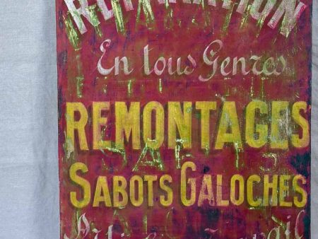 Antique French sign from a cobbler s shop 31  Online Hot Sale