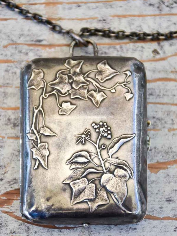 French Antique Metal Compact & Notebook Cheap