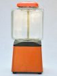 Mid-century French gumball dispenser - orange on Sale