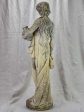 French sculpture of a draped lady collecting water 35  Sale