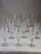 Rare set of 12 blown glass champagne flutes from the early 20th century Fashion