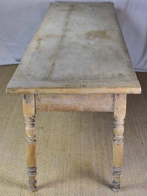 Early 19th Century French farm table - bleached oak 28  x 104¼  For Cheap