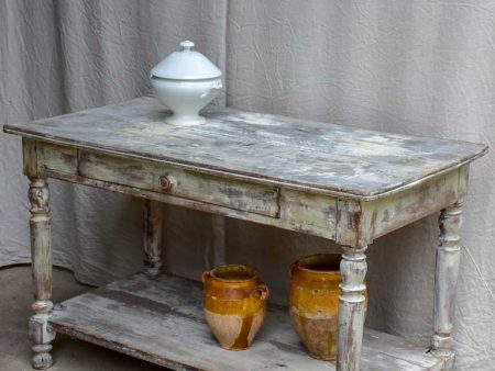 Antique French drapers table 26 ¾  x 31 ½  on Sale