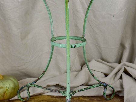 Antique French garden table with green patina Online Hot Sale