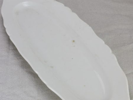 Early 20th Century French oval platter with decorative edge 24¾  x 9½  Cheap