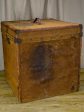 Antique French hat box covered in jute For Discount