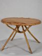 Janine Abraham 1960 s coffee table with wicker detail and bamboo legs 26¾  For Cheap