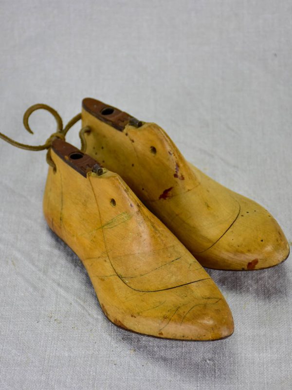 Pair of 1950 s French wooden shoestays Online Hot Sale