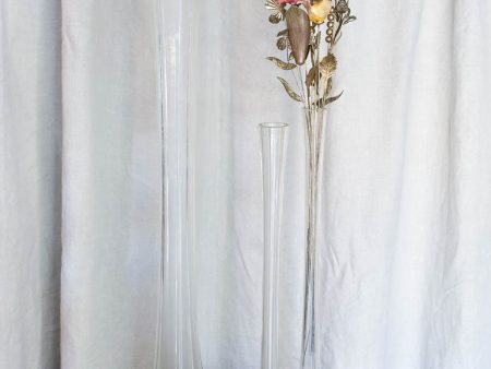 Three Tall Demi-Crystal Vases Online