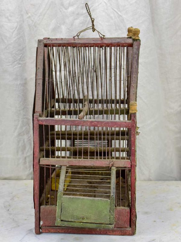 Antique French birdcage with double-pitched roof Supply