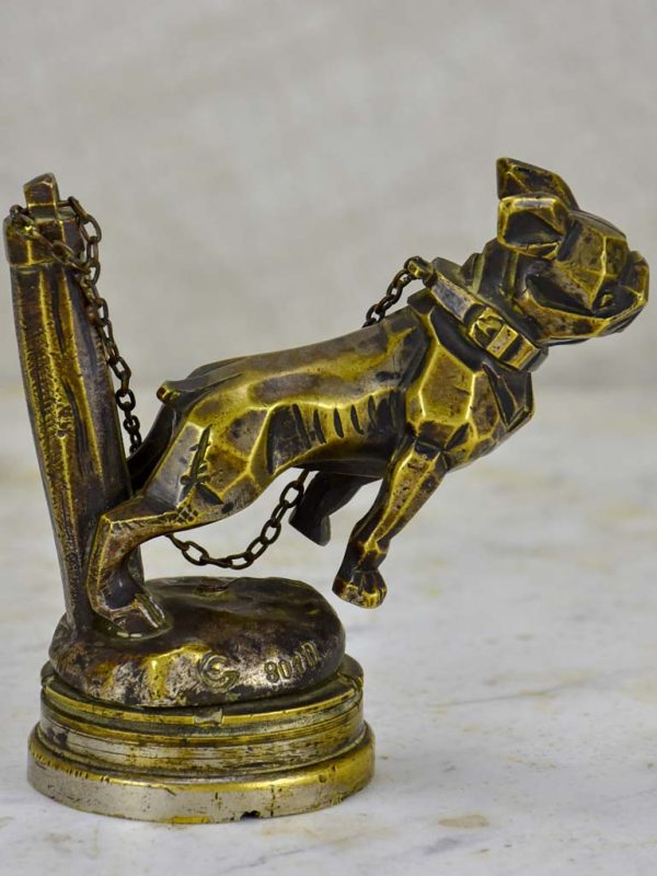 Early 20th Century bronze car mascot - bulldog Cheap