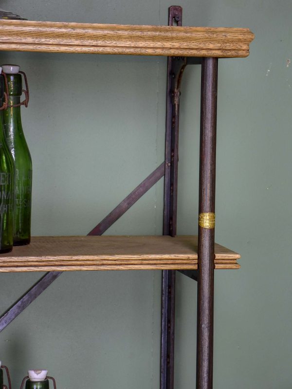 Antique French industrial shelving unit - Theodor Scherf, Paris on Sale