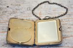 French Antique Metal Compact & Notebook Cheap