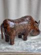 Mid-Century Spanish leather rhinoceros foot rest Discount