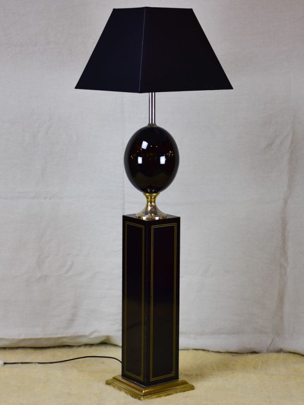 Vintage Le Dauphin floor lamp - black For Sale