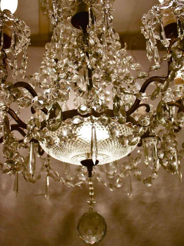 Early 20th Century Baccarat crystal chandelier - ten lights Hot on Sale