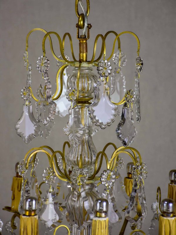 Antique French crystal chandelier - 12 lights Hot on Sale