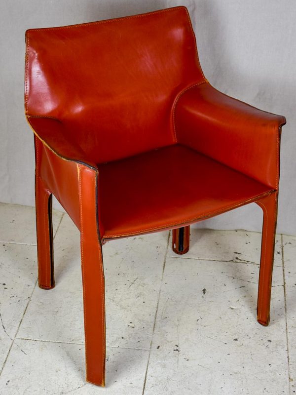 Vintage Bellini leather armchairs - 4 available Online