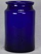 Antique French cobalt blue glass apothecary jar For Sale