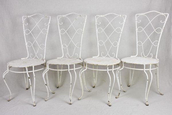 Set of four early 20th Century Parisian garden chairs For Cheap