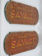 Two signs from horse stables - late 19th century 27¼  x For Discount