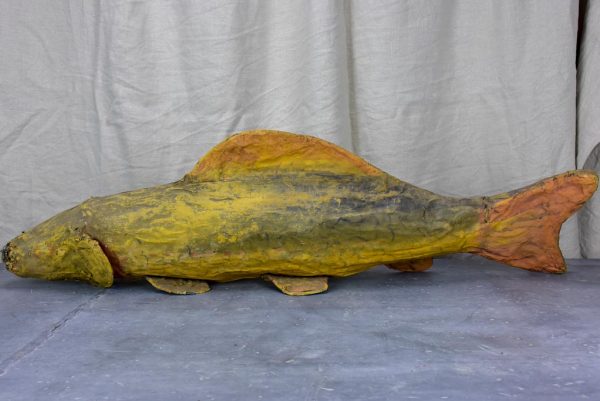 Large vintage French paper mache fish Online