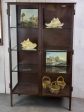 Vintage industrial glass book case   shelving vitrine Hot on Sale