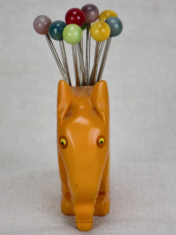 1930 s English Bakelite snail skewer display - elephant Cheap