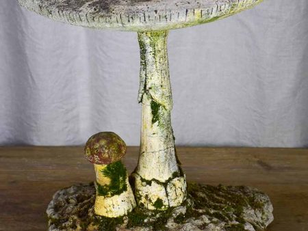 Antique French mushroom garden stool For Sale