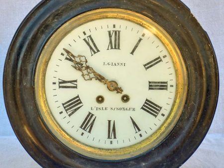 Antique French clock from L isle-sur-La-Sorgue 15  Sale