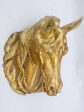 Life-size gilded zinc horse head from stables - 19th century Discount