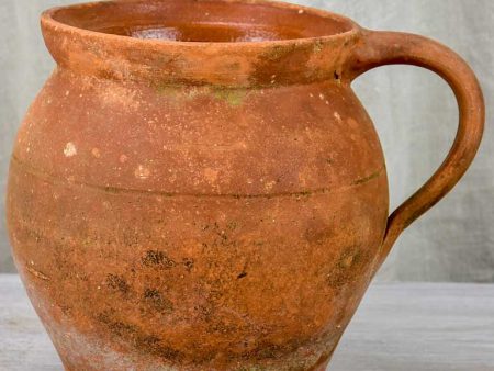 Early 20th century French terracotta pot with handle form Ardeche Online Sale