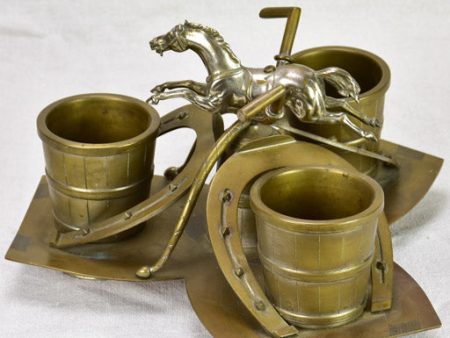 Mid - late 19th Century French horse themed bottle   condiment holder centerpiece Online Sale