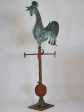 19th Century French weather-vane rooster - copper and iron 38¼  on Sale