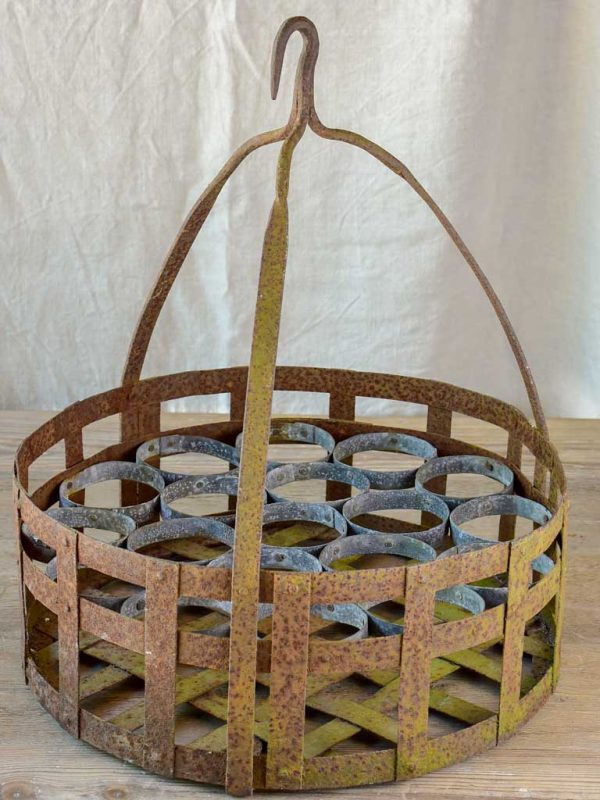 Large antique French bottle holder for a well Online Hot Sale