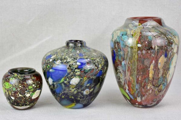 Collection of three Murano glass vases from the 1950 s Online Hot Sale