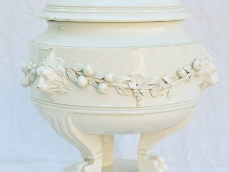 Antique Italian soup tureen with lions head motifs 16¼  Online Hot Sale