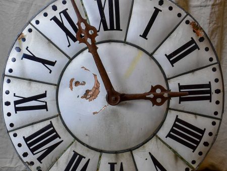 Late 19th Century French church clock - copper For Sale