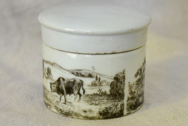 Antique French marrow pot 2¾  Online now