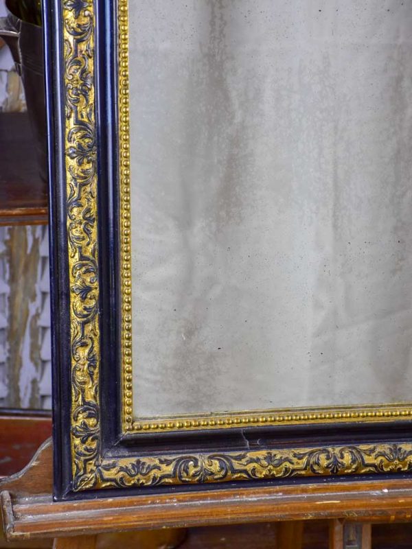 Black and gold antique French mirror - Napoleon III 25 ½  x 35  Hot on Sale