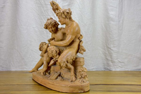 Antique Swiss clay sculpture by René Rod For Cheap