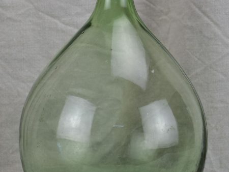 Small antique French demijohn bottle - green Fashion