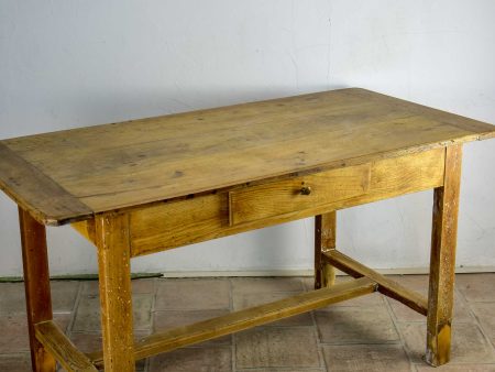 Antique French farm table with drawer Online