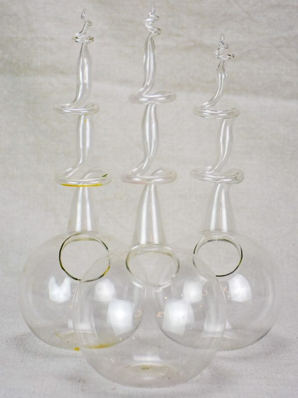 Collection of three unusual blown glass vases 11  Sale