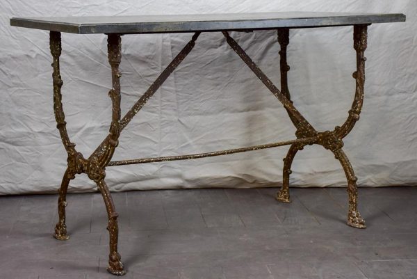 Pair of 19th Century Directoire rectangular tables with black marble 47¼  x 25¼  Online Hot Sale