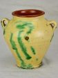 Antique confit pot - yellow and green 8  Online Sale