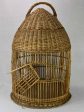 1950 s French cane birdcage with original photo 30¾  Sale