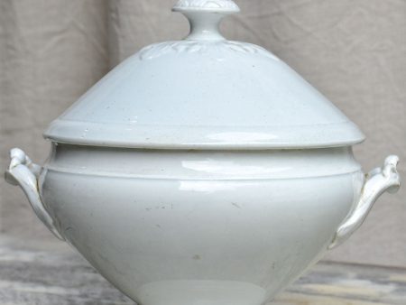 Antique French soup tureen - Lunéville stoneware on Sale