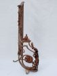 Rare 18th century French balustrade - wrought iron with red patina Online now